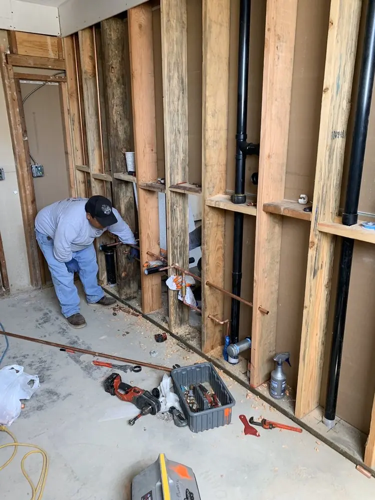 Commercial rough-in plumbing for Water Heater Replacement in Windsor Hills